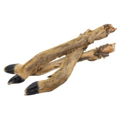 Srnčí nožka s kožešinou - 1 ks / 30 cm