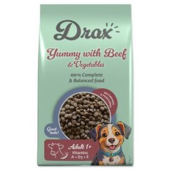 Krmivo Drax Adult s hovězím a se zeleninou 10kg