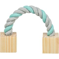 Bavlněný most s dřevěnými kostkami pro hlodavce 20 cm