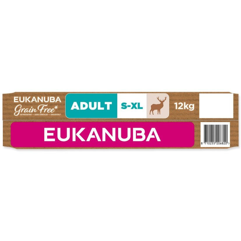 Krmivo EUKANUBA Grain Free Adult all breeds rich in venison 12kg