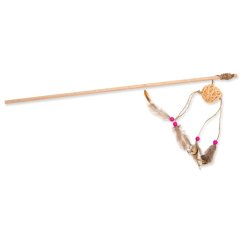 Hračka Ecomfy Gaia šidítko ratan, korálky 50cm