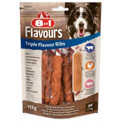Pochoutka 8in1 Triple Flavour žebírko žvýkací 6ks