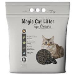 Kočkolit Magic Litter Tofu dřevěné uhlí 2,7kg/ 6l