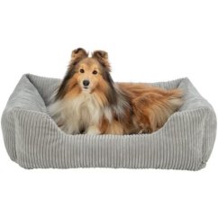 Vital Bed JONNA ortopedický obdélníkový pelech, manšestrový plyš, šedá