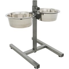 Psí bar, výška 40cm, 2x miska 1,8l/21cm