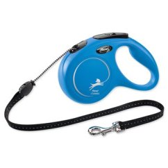 Vodítko Flexi Classic New lanko M modré 5m