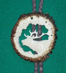 Vyřezávané bolo růže - jelen