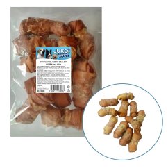 Uzel buvolí uzený obalený kuřecím masem JUKO Snacks 6 cm (10 ks)
