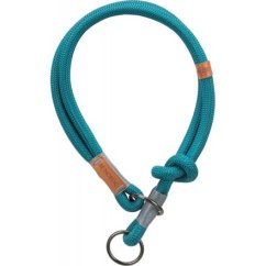 BE NORDIC polostahovací obojek, S-M: 40 cm/ø 8 mm, petrolejová/světlešedá