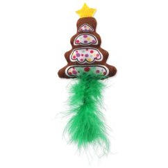 Hračka Magic Cat Winter Tale vánoční stromeček s pírkem 15cm