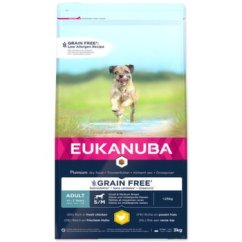 Krmivo EUKANUBA Adult Small & Medium Grain Free Chicken 3kg