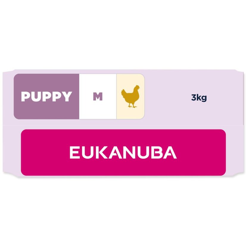 Krmivo EUKANUBA Puppy Medium rich in fresh chicken 3kg
