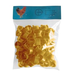 Zámkové kroužky 16 mm, žlutá (100 ks) SLEVA 15 %