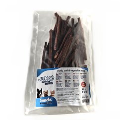 Duck, cod & vegetable Strips JUKO Snacks 250 g + 30 g ZDARMA