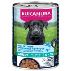 Konzerva EUKANUBA Adult bohatá na pstruha s batáty 400 g