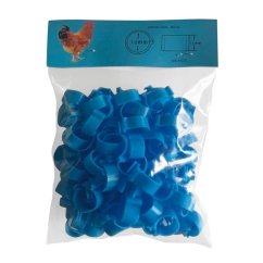 Zámkové kroužky 16 mm, modrá (100 ks) SLEVA 15 %