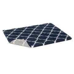 Vetbed protiskluz / Drybed modrá s mřížkou 75 x 50 cm, vlas 30 mm