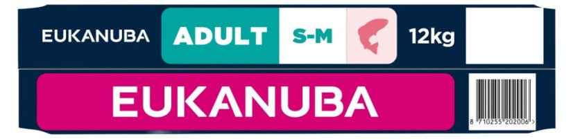 Krmivo EUKANUBA Adult Small and Medium rich in salmon and barley 12kg