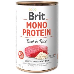 Konzerva Brit Mono Protein hovězí s rýží 400g