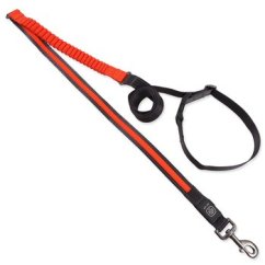 Vodítko Dog Fantasy USB LED nylonové běžecké oranžové 2,5x180-250cm