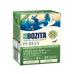 Bozita Purely Dog  paté s hovězím a losím GF 370 g