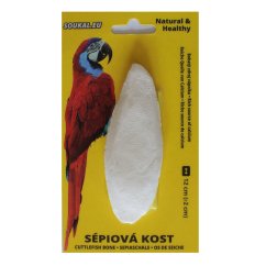 Sépiová kost na kartě cca 12 cm (1 ks)