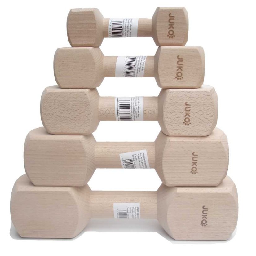 Aportovací činka dřevěná JUKO M/L 400 g