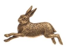 Zajíc v běhu (odznak na klobouk)