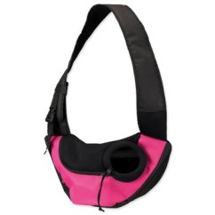 Taška Sling Front 50×25×18cm růžovo-černá
