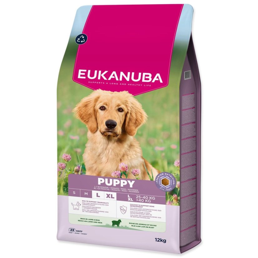 Krmivo EUKANUBA Puppy Large rich in lamb 12kg