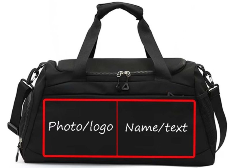 Cestovní taška s vaší fotografií a textem