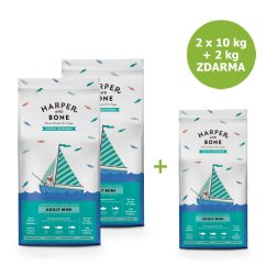 Harper and Bone Dog Adult Mini divy oceánu AKCE 2 x 10 kg + 2 kg ZDARMA