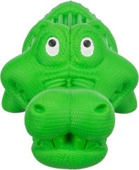 DOG ACTIVITY krokodýl na pamlsky, 18 cm, přírodní guma, zelená