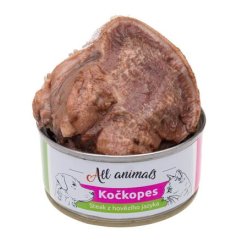 ALL ANIMALS konzerva KOČKOPES steak z hovězího jazyka, 100 g