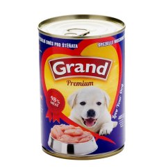 Grand Premium Dog Junior masová směs, konzerva 405 g