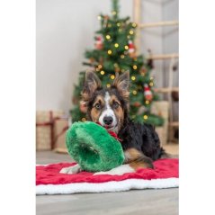Xmas Wreath - vánoční věnec, plyšová hračka pro psy,  22 cm