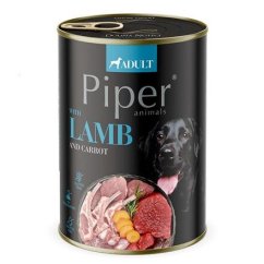 NEW PIPER s jehněčím a mrkví, konzerva pro psy 400 g
