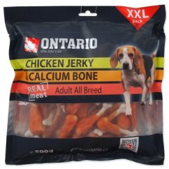 Pochoutka Ontario kuřecím obalená vápníková kost 500g
