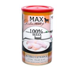 MAX Deluxe Dog kuřecí stehna, konzerva 1200 g