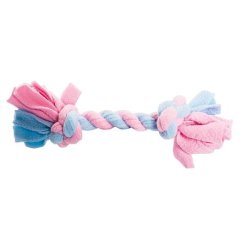 Pletená BABY činka HipHop FLEECE, růžová/modrá