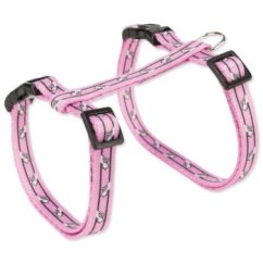 Postroj Trixie pro kočky s vodítkem vzor kočky 27–45 cm/10 mm, 1.20 m
