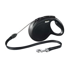 Flexi New Classic lanko M 5 m (20 kg) černá