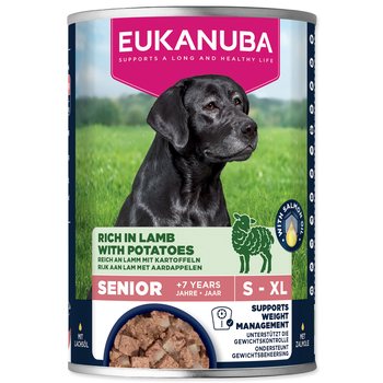 Konzerva EUKANUBA Senior bohatá na jehněčí s bramborami 400 g