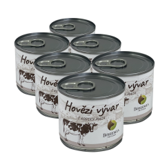 SIX PACK BOHEMIA Hovězí vývar  kousky masa 140ml