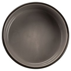 Keramická miska - hnědá/tmavě šedá + motiv tlapky