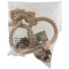Hračka Epic Pet kruhy lanové se zvonečkem a dřívky 70cm