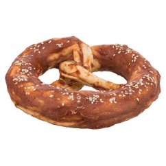 DentaFun Preclík, buvolí kůže obalená kachním masem (50 ks), ø10cm, 75 g/ks