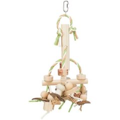 Natural Living - barevná dřevěná závěsná hračka 31 cm