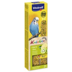 Tyčinky Vitakraft Kracker andulka, s kiwi a citrusy 2ks