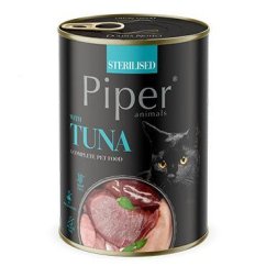 NEW PIPER CAT konzerva pro sterilizované kočky, s tuňákem, 400g